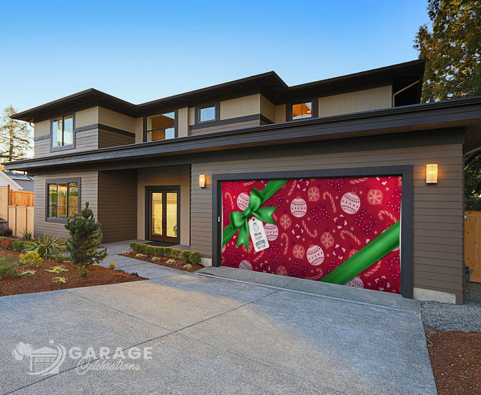 Christmas Present | 2-Car Garage Door Cover