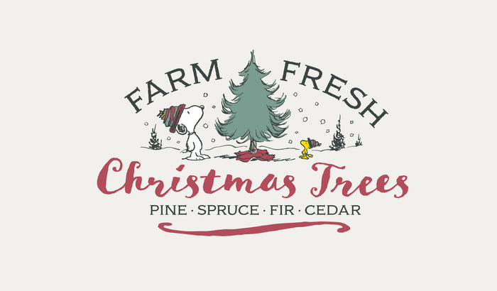 Christmas Trees | 2-Car Peanuts® Garage Door Cover