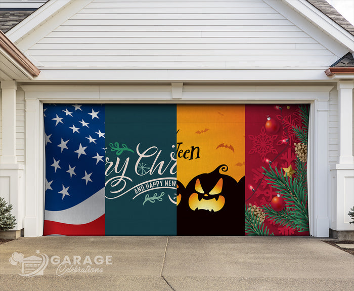 Clearance 8'H×18'W | Garage Door Cover