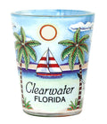 Clearwater Florida Blue Palms In and Out Shot Glass