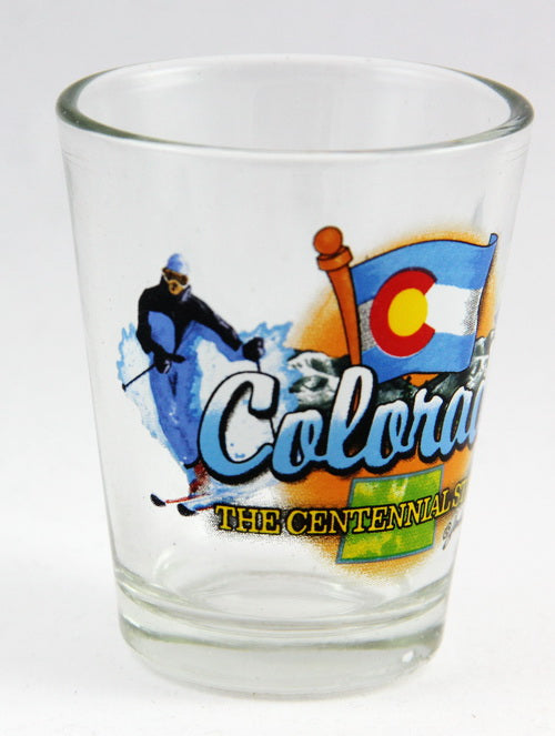 Colorado Centennial State Elements Shot Glass