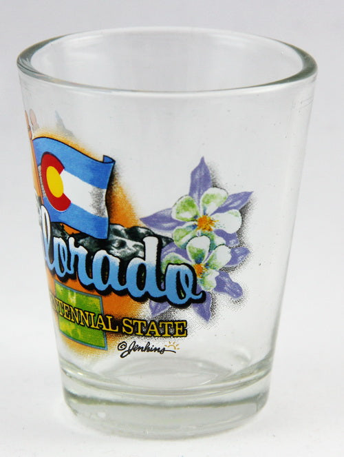 Colorado Centennial State Elements Shot Glass