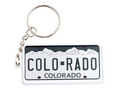 Colorado License Plate Aluminum Ultra-Slim Rectangular Souvenir Keychain 2.5" X 1.25"x 0.06"