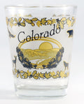 Colorado Wildlife w/ Gold and Black Shot Glass