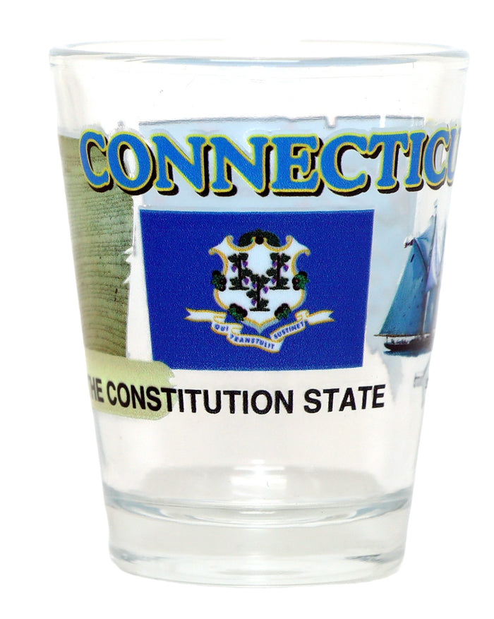 Connecticut United States USA Souvenir Boxed Shot Glass Set (Set of 6)