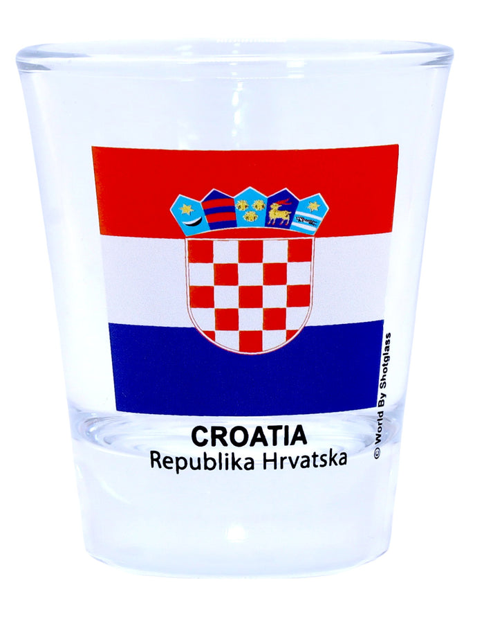 Croatia Souvenir Boxed Shot Glass Set (Set of 2)