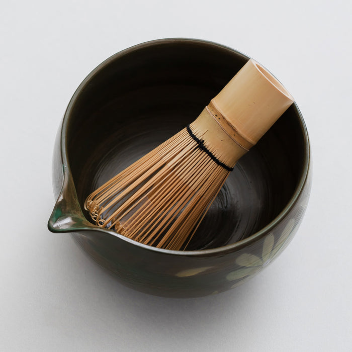 Daisy Ceramic Matcha Set with Bowl and Chasen Holder