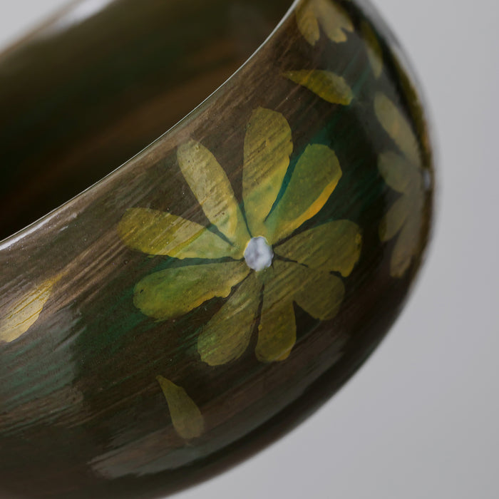 Daisy Ceramic Matcha Set with Bowl and Chasen Holder