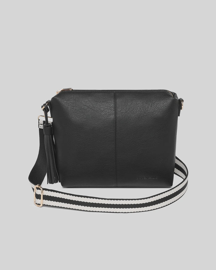 Daisy Stripe Strap Crossbody Bag