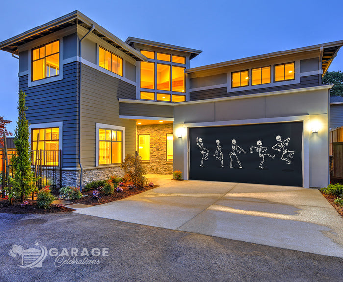 Dancing Skeletons | 2-Car Garage Door Cover