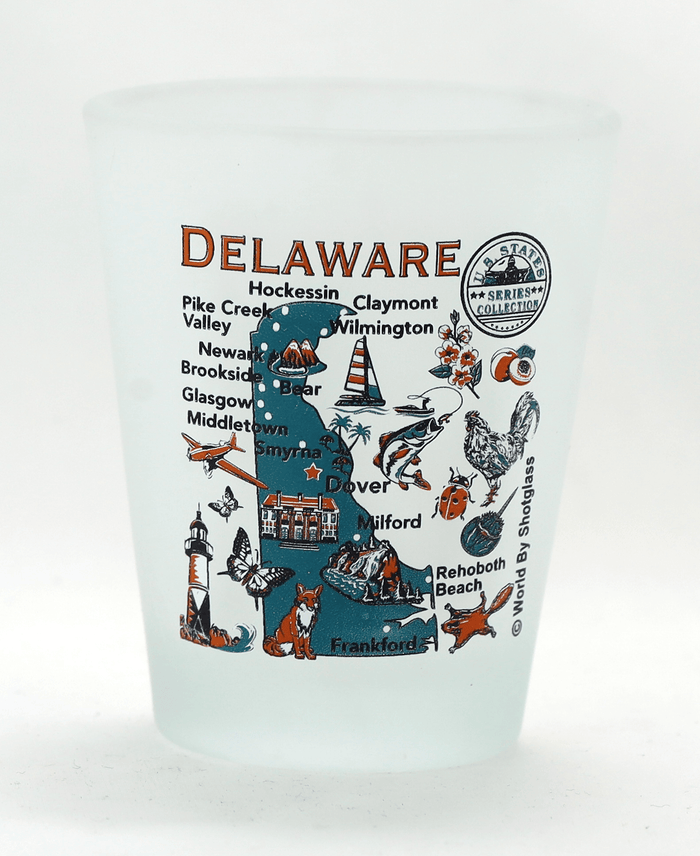Delaware United States USA Souvenir Boxed Shot Glass Set (Set of 6)