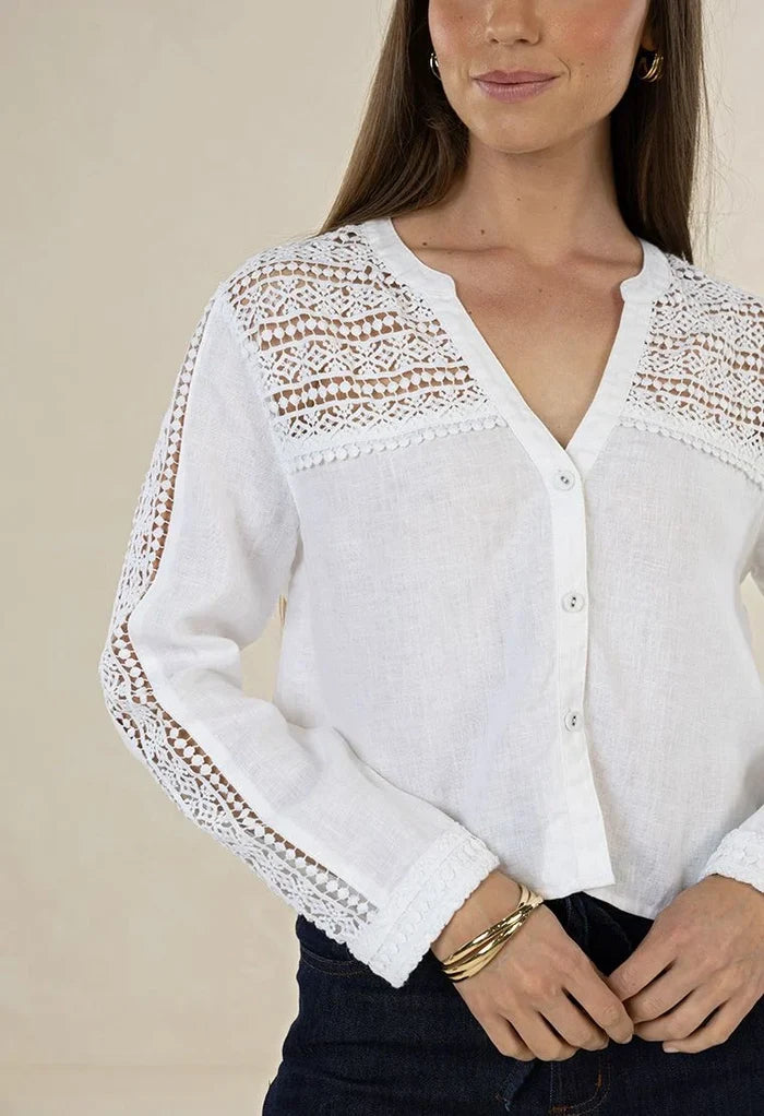Delphie Shirt - White
