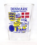Denmark EU Series Landmarks and Icons Collage Shot Glass