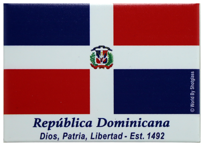 Dominican Republic Flag Caribbean Fridge Collector's Souvenir Magnet 2.5" X 3.5"