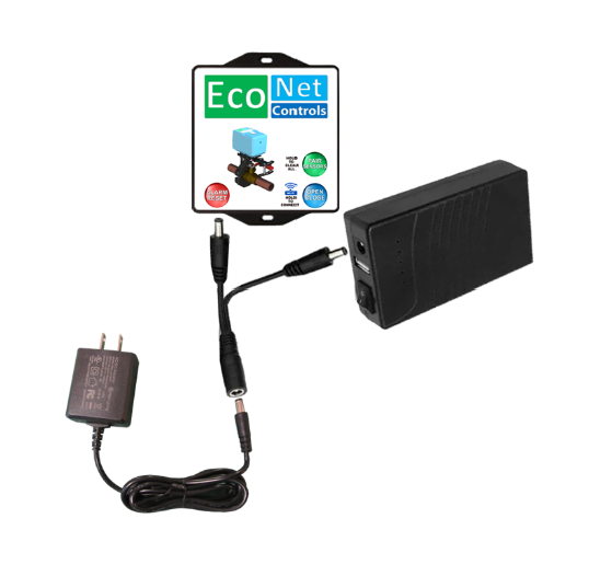Product Marketing Image of Simply Secured SKU: Battery Backup by Vendor EcoNet Controls Product EcoNet Bulldog Valve Robot Battery Backup Module (3000mAh) | BB3K