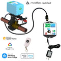 Product Marketing Image of Simply Secured SKU: EVC400-MW by Vendor EcoNet Controls Product EcoNet Bulldog Matter Smart Water Shutoff Valve Robot (Matter over Wi-Fi) | EVC400-MW