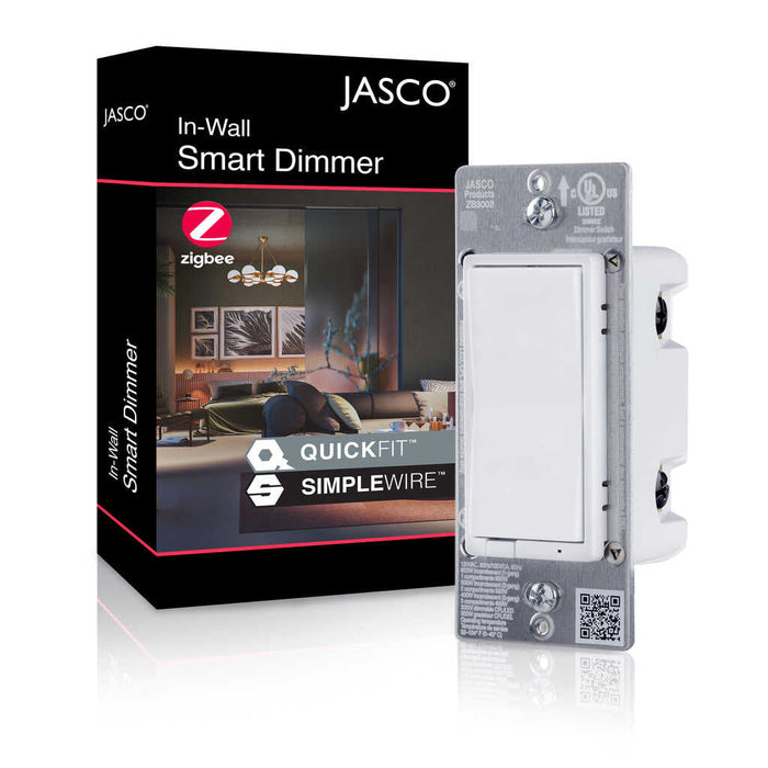 Product Marketing Image of Simply Secured SKU: 43113 by Vendor Enbrighten Product Enbrighten Zigbee 3.0 In-Wall Smart Dimmer - Paddle Style - 43113