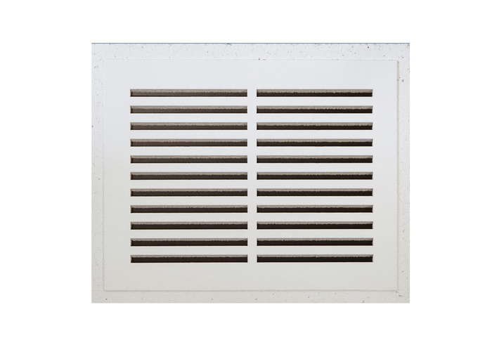 Envisivent Permanent Flush Mount Air Return, 14” x 8” (Duct Opening)/Requires 16" x 11" Drywall Opening