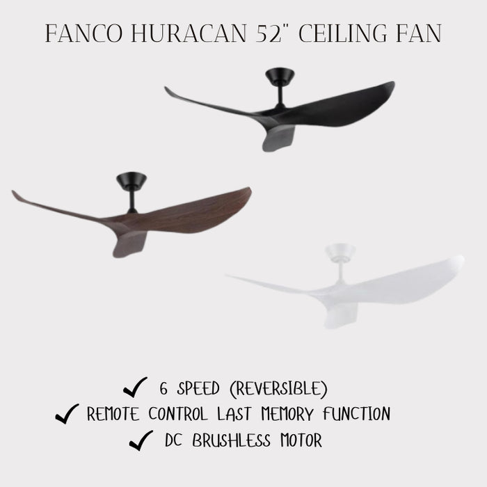Fanco Huracan 52" DC Motor Ceiling Fan