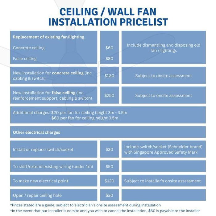 Fanco Tributo 46" & 56" DC Motor Ceiling Fan