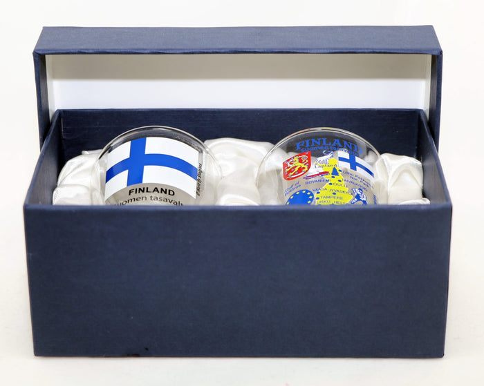 Finland Souvenir Boxed Shot Glass Set (Set of 2)