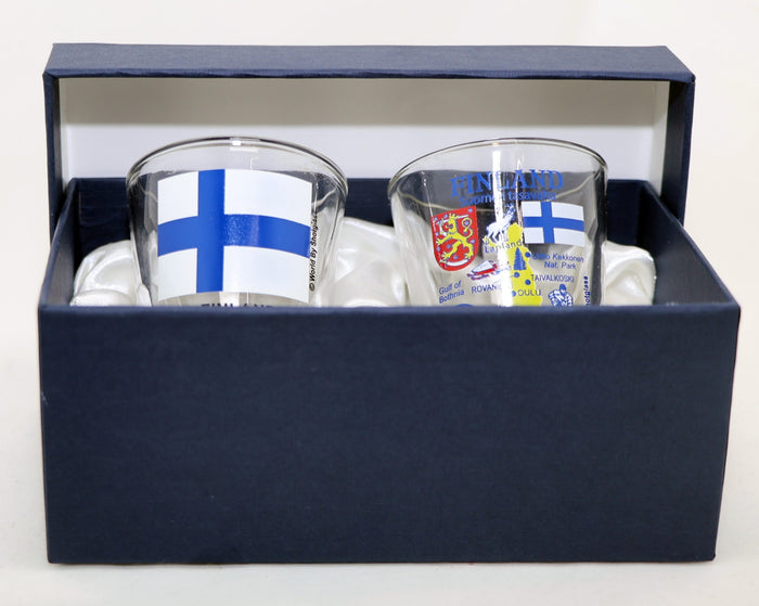 Finland Souvenir Boxed Shot Glass Set (Set of 2)