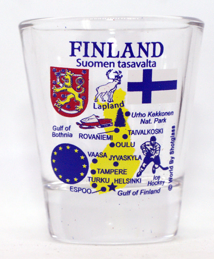 Finland Souvenir Boxed Shot Glass Set (Set of 2)