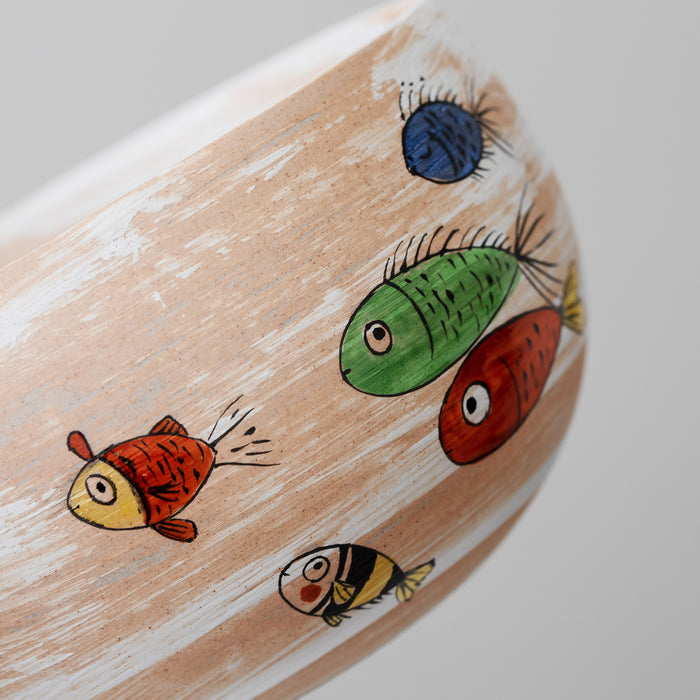 Fish Ceramic Matcha Set with Bowl and Chasen Holder