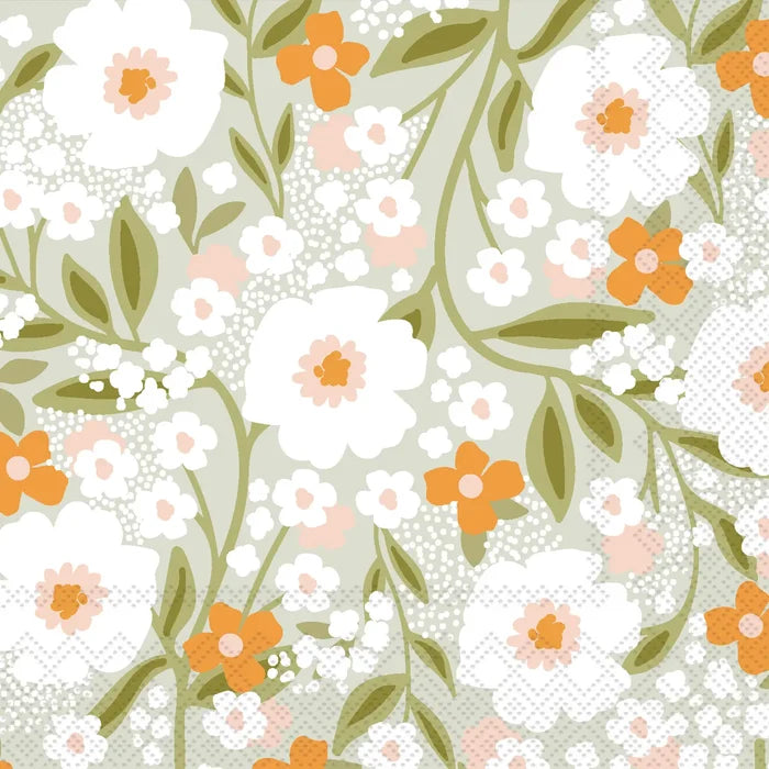 Floral Haven Beverage Napkin