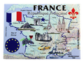 France EU Series Souvenir Fridge Magnet 2.5 inches X 3.5 inches