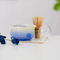 Gradient Glaze Ceramic Matcha Set with Bowl and Chasen Holder