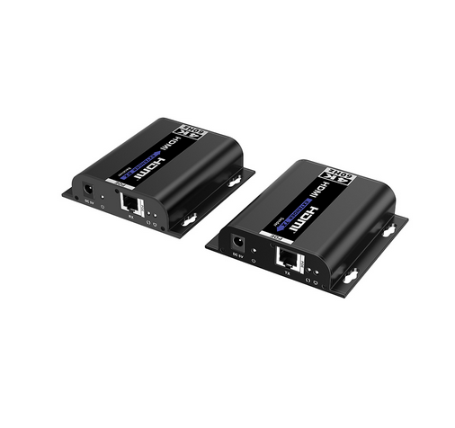 Product Marketing Image of Simply Secured SKU: POEJK-HDMIE by Vendor Grid Networking Product Grid 4K60 HDMI over IP & PoE Extender Kit | 1G Network, IR Passback, up to 200m over Cat6 | POEJK-HDMIE