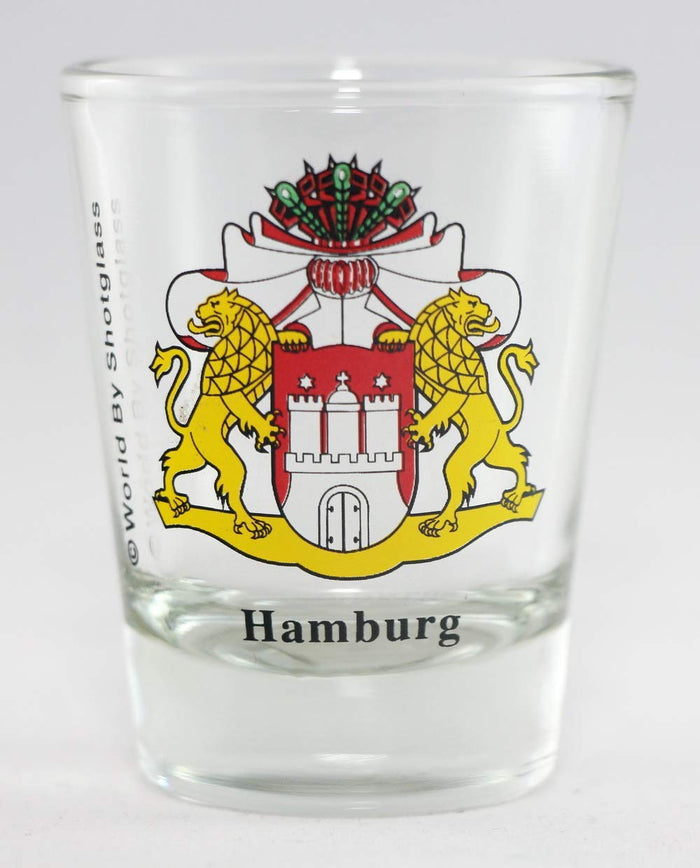 Hamburg Germany Coat Of Arms Shot Glass