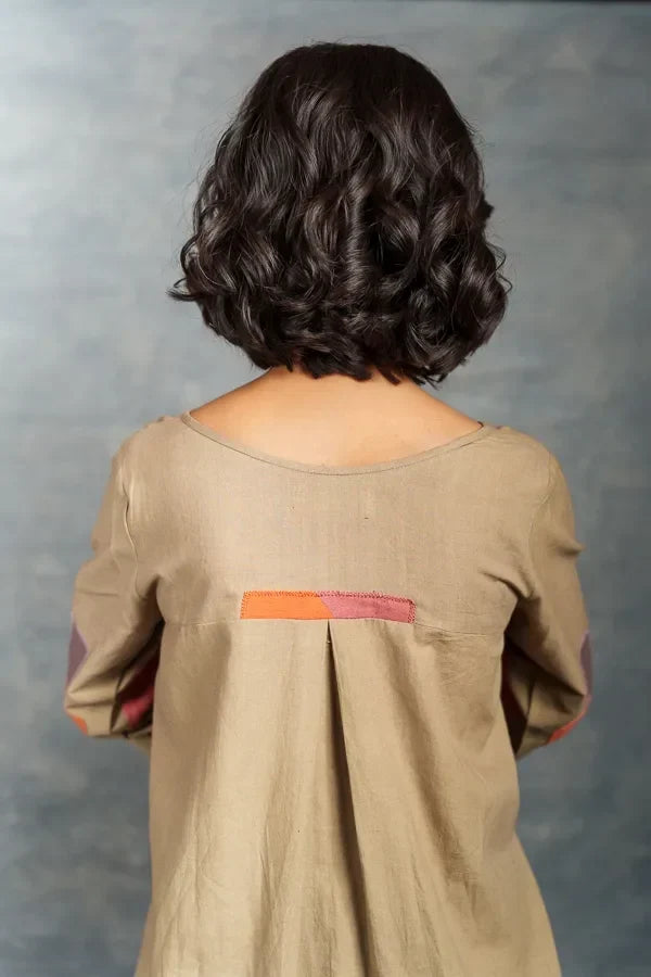Handwoven Khadi Applique Dress – Ethically Handmade