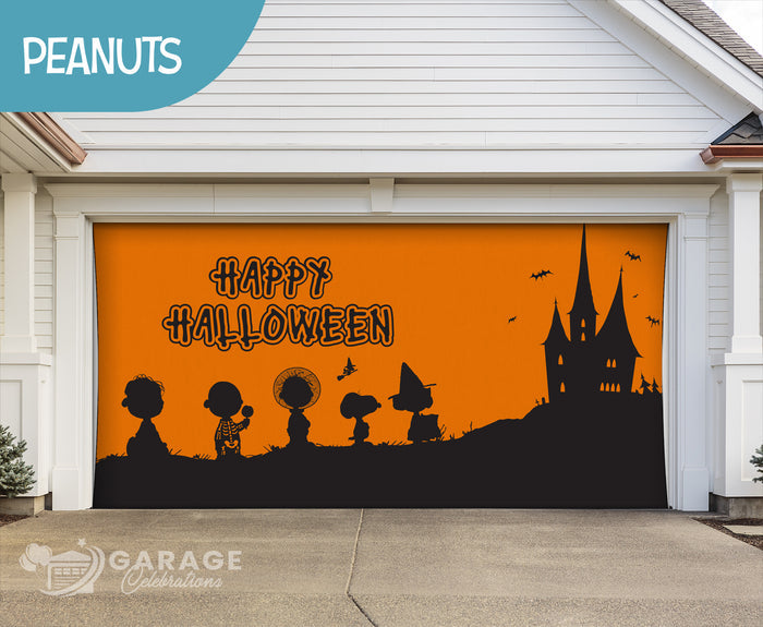 Happy Halloween | 2-Car Peanuts® Garage Door Cover
