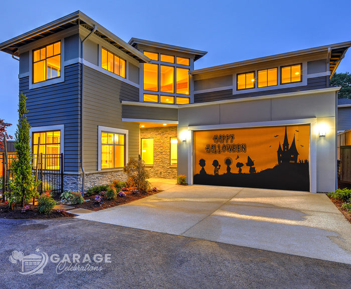 Happy Halloween | 2-Car Peanuts® Garage Door Cover