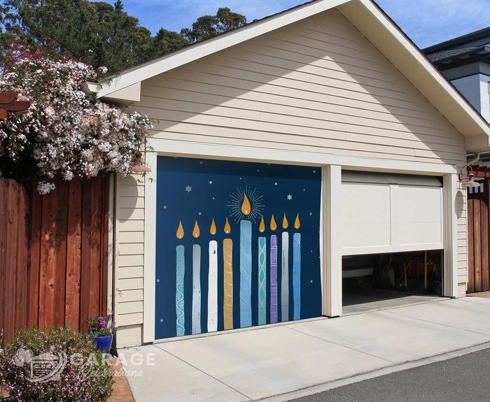 Happy Hanukkah | 1-Car Garage Door Cover