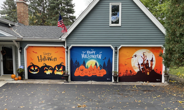 Haunted House | 1-Car Garage Door Cover