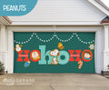 Ho Ho Ho | 2-Car Peanuts® Garage Door Cover