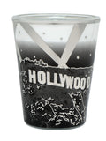 Hollywood California B & W Silver Shot Glass