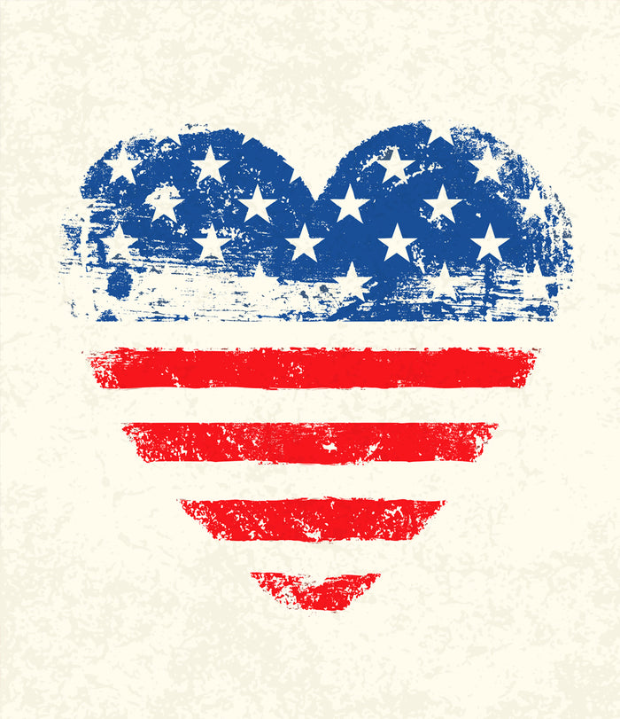 I Heart America | 1-Car Garage Door Cover