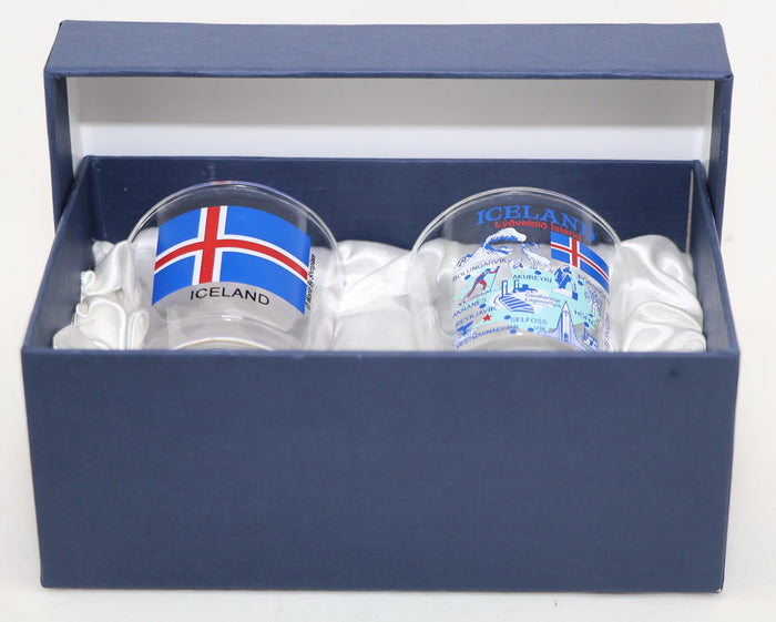 Iceland Souvenir Boxed Shot Glass Set (Set of 2)