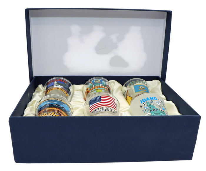 Idaho United States USA Souvenir Boxed Shot Glass Set (Set of 6)