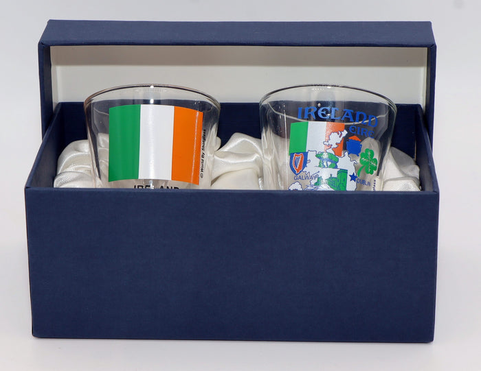 Ireland Souvenir Boxed Shot Glass Set (Set of 2)