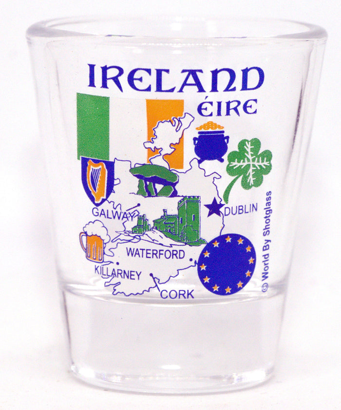 Ireland Souvenir Boxed Shot Glass Set (Set of 2)