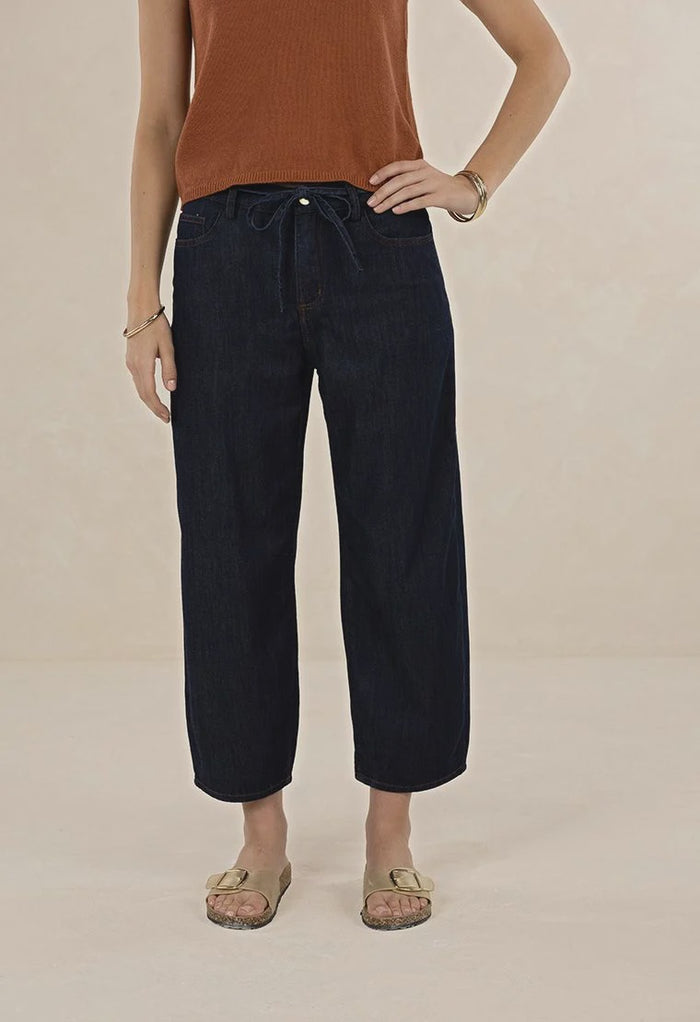 Ivy Barrel Jean - Dark Blue