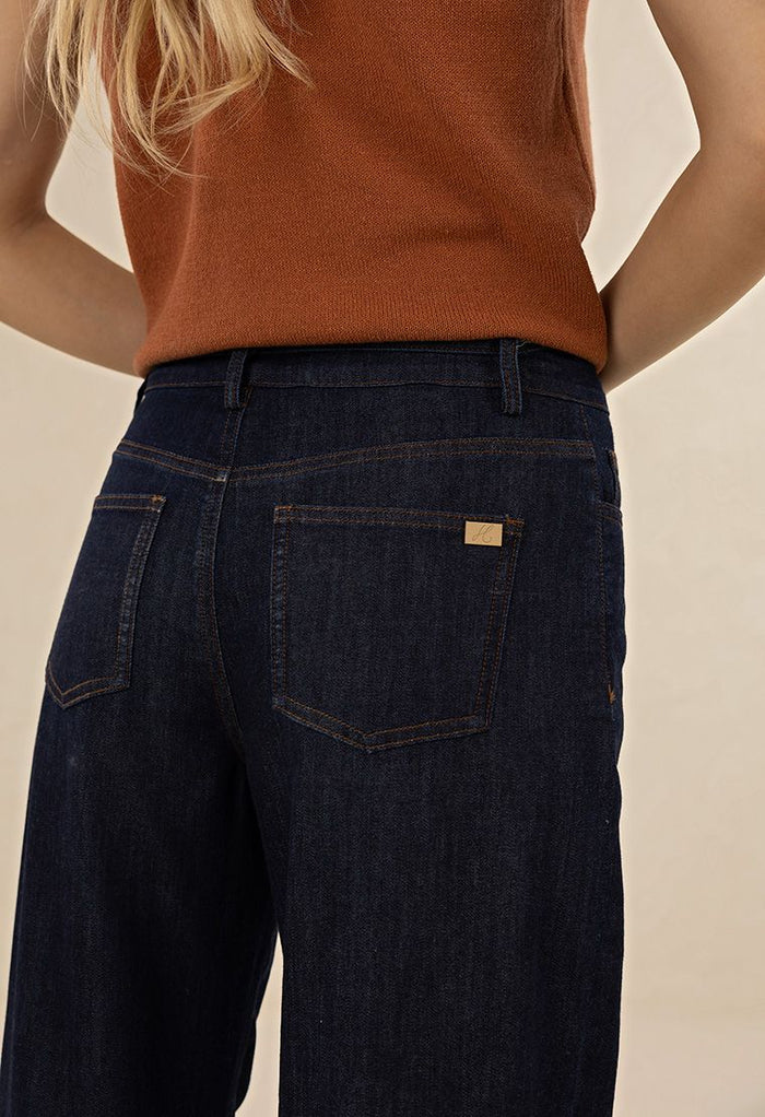 Ivy Barrel Jean - Dark Blue