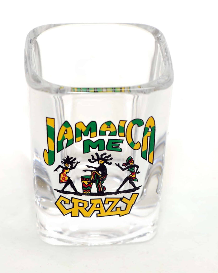 Jamaica Me Crazy Square Shot Glass