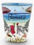 Jamaica Seas Day Umbrellas In and Out Shot Glass