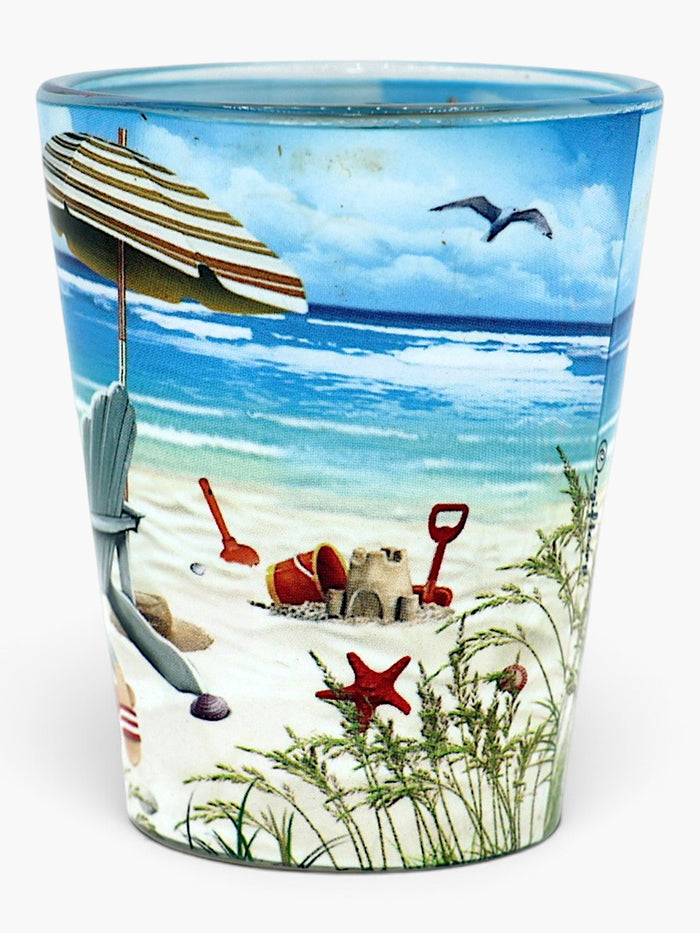 Jamaica Seas Day Umbrellas In and Out Shot Glass